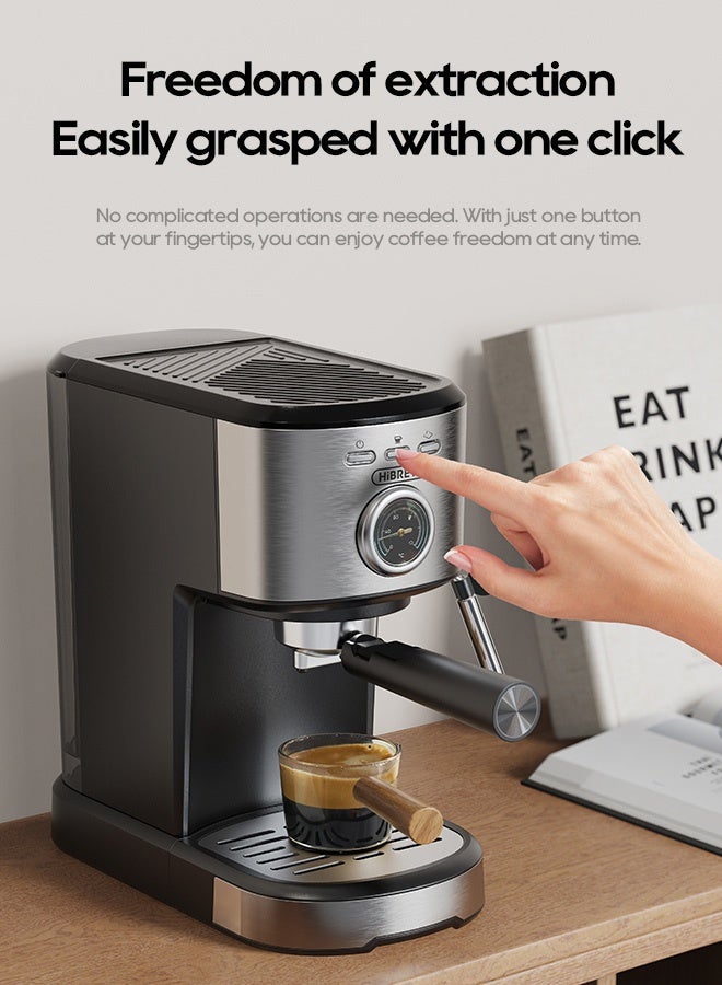HiBREW Espresso Coffee machine Cafetera Semi Automatic Coffee Maker  Visual Temperatura H5A - Image 4