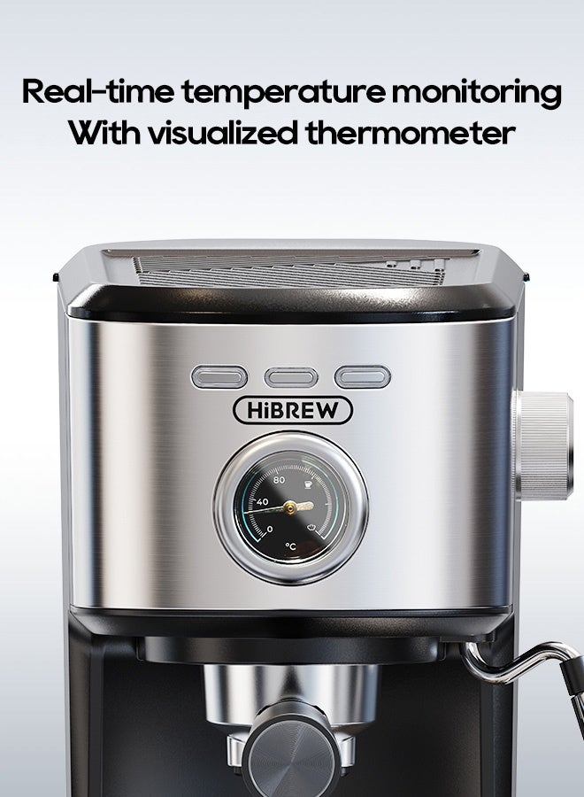 HiBREW Espresso Coffee machine Cafetera Semi Automatic Coffee Maker  Visual Temperatura H5A - Image 5