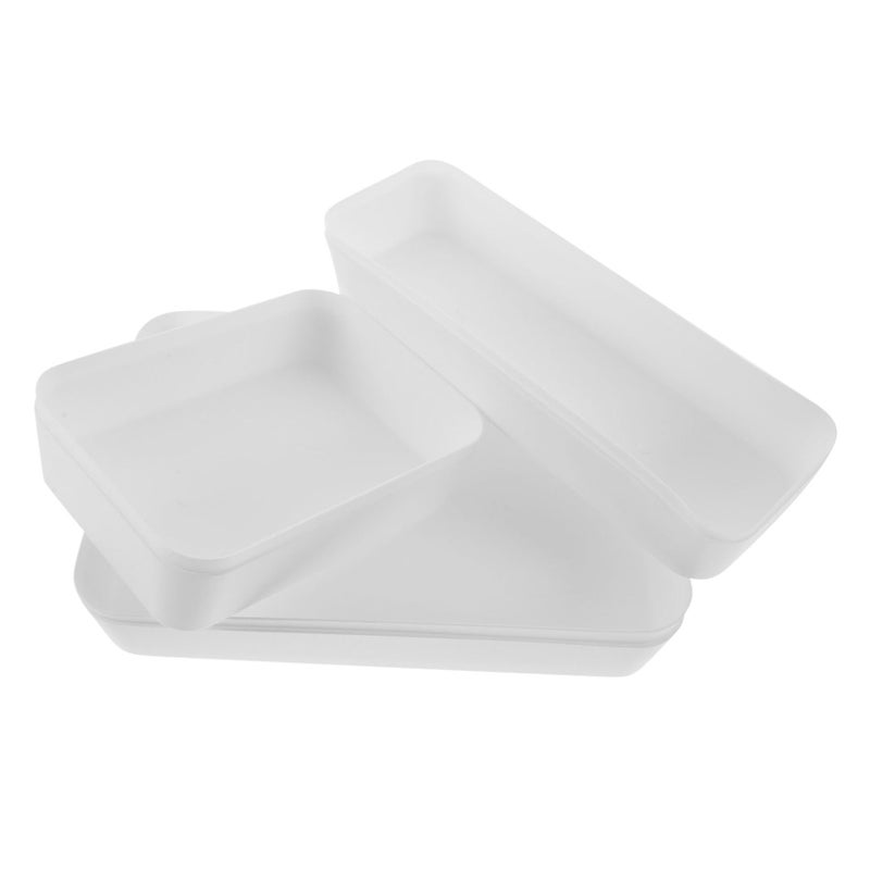 6 Pcs Plastic Drawer Organizer For Kitchen Desk And Makeup Storage - Image 2