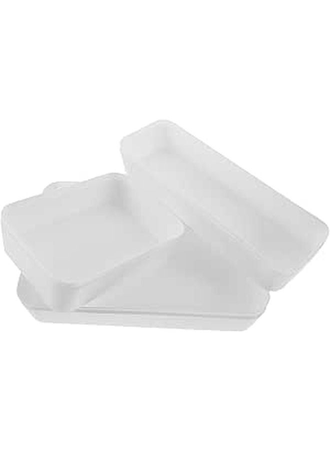 6 Pcs Plastic Drawer Organizer For Kitchen Desk And Makeup Storage - Image 1