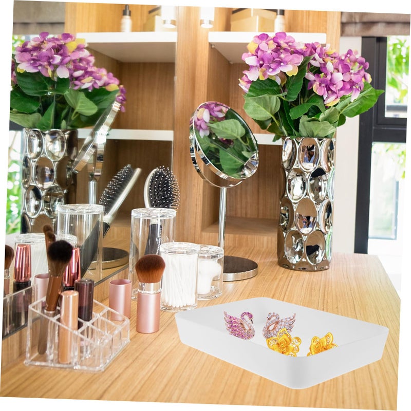 6 Pcs Plastic Drawer Organizer For Kitchen Desk And Makeup Storage - Image 3