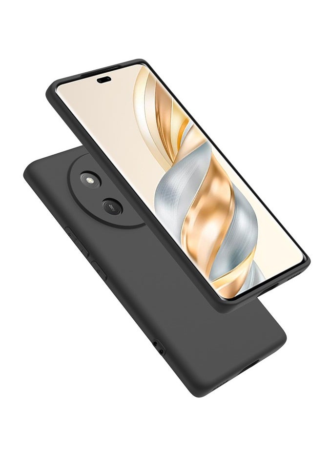 Generic 【1+1+1 Sets】for Honor X9c Case & Screen Protector & Magnetic Ring Holder Frosted Pudding Material TPU Cover with Tempered Glass Screen Protector,Ring Holder Suitable for Car Magnetic Attraction  - Image 2