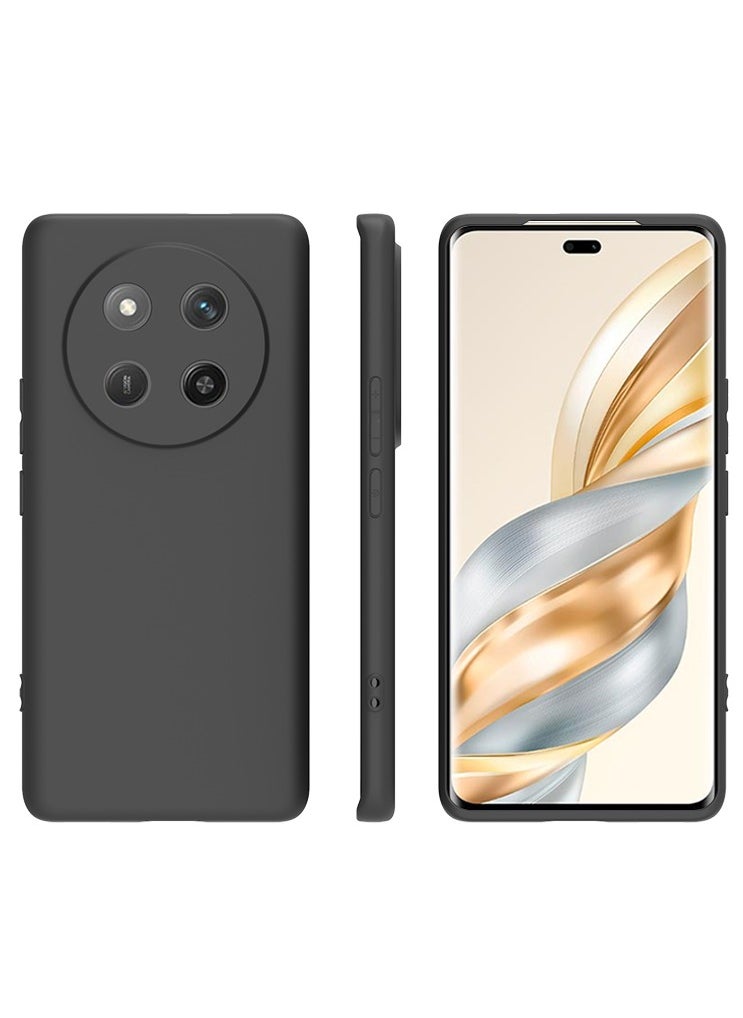 Generic 【1+1+1 Sets】for Honor X9c Case & Screen Protector & Magnetic Ring Holder Frosted Pudding Material TPU Cover with Tempered Glass Screen Protector,Ring Holder Suitable for Car Magnetic Attraction  - Image 4