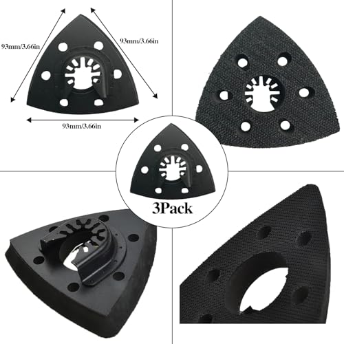 Aozzy 186PCS Oscillating Tool Sandpaper Kit MultiTool Detail Sander pads Include Triangle & Finger Sandpapers fit DeWalt Tools etc Sanding Door Frame Old Furniture Wide range of grits for different projects - Image 3