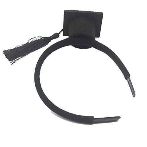 BinaryABC Graduation Hat Headband,Mini Bachelor Cap Headband,Graduation Party Supplies 2025,Graduation Decorations - Image 3