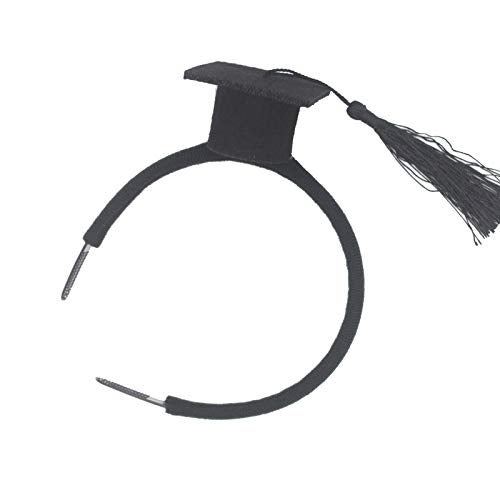 BinaryABC Graduation Hat Headband,Mini Bachelor Cap Headband,Graduation Party Supplies 2025,Graduation Decorations - Image 5