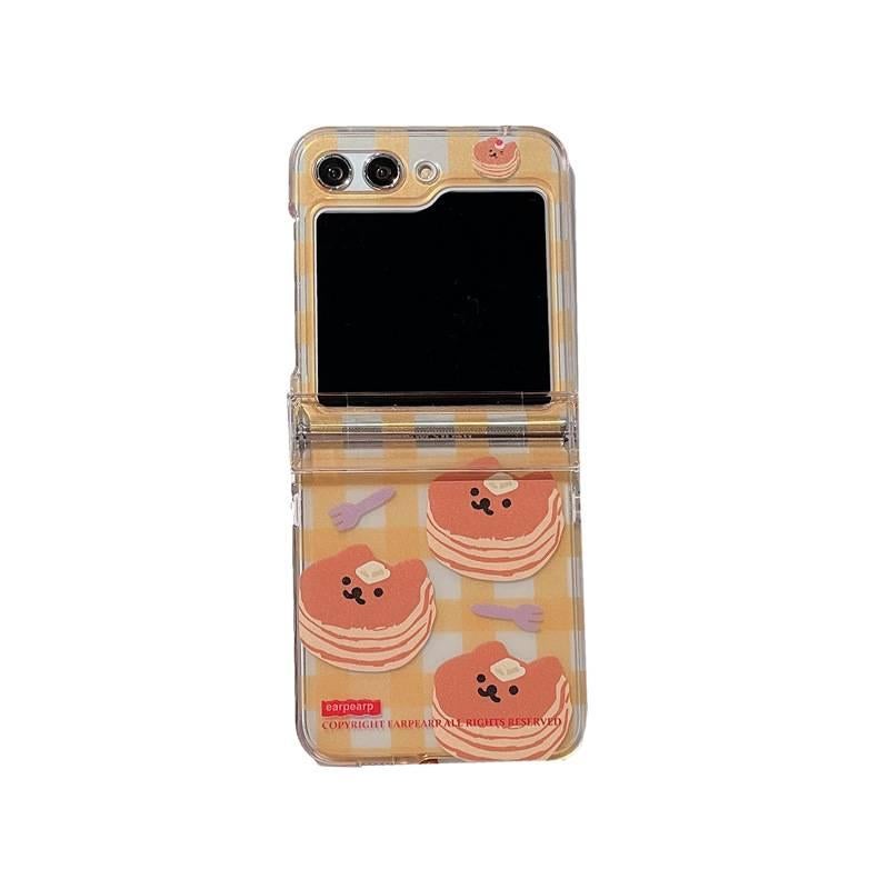 غطاء واقي، Yellow Plaid، لـ Samsung Galaxy Z Flip 4 عملي للاستخدام المتكرر خفيف الحمل للعائلة - Image 1