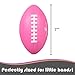 LMC Products Foam Football 725 Kids Footballs Soft Small Balls for Kids Toddler Mini Football 3 Pack Pink Orange Blue - Image 4