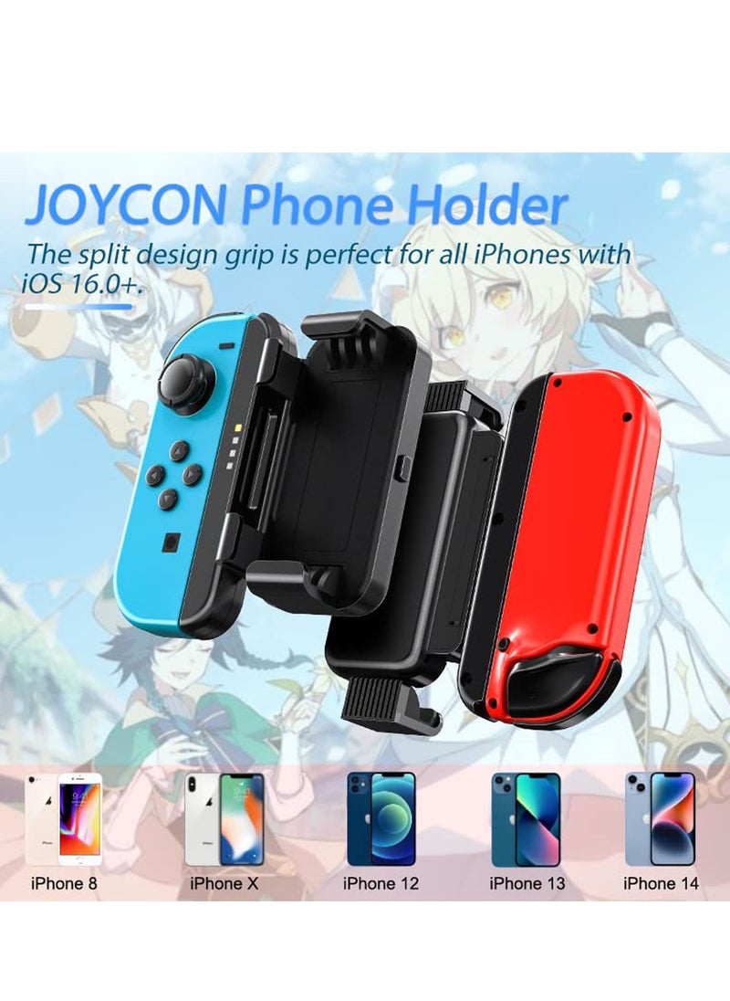 SYOSI - Game Conteoller Grip Holder for Nintendo Switch Joy-Con and for iPhone with Ios 16, Mobile Game Joystick for iPhone 14 Pro Max/14/13/12/11/X/8 Plus - Image 1