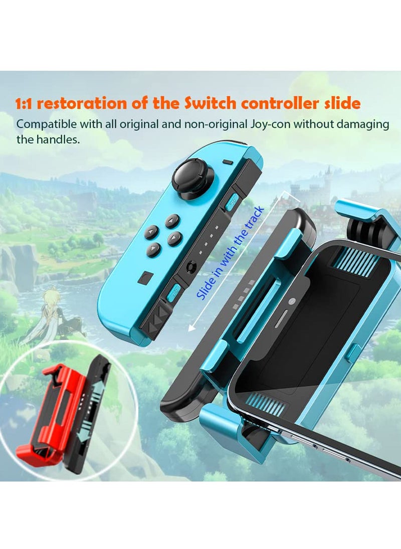 SYOSI - Game Conteoller Grip Holder for Nintendo Switch Joy-Con and for iPhone with Ios 16, Mobile Game Joystick for iPhone 14 Pro Max/14/13/12/11/X/8 Plus - Image 1