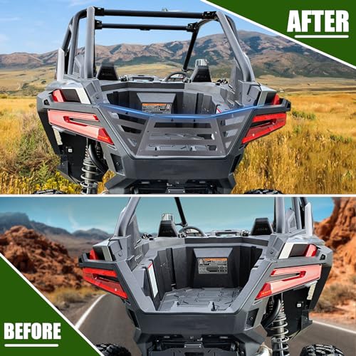 CPOWACE Bed Enclosure Tailgate Compatible with 2022-2024 Polaris RZR PRO R/PRO R 4 Heavy Duty Steel Rear Cargo Bed Extender Tailgate Bed Enclosure Rack Accessories - Image 2