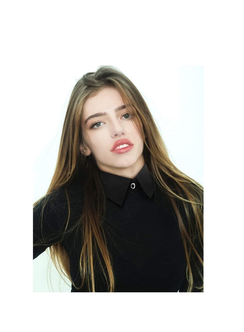 Zikra 4 Pcs Fake Collar Lady's Fake Collar Half Shirt Blouse Detachable False Collar Joker Shirt Decorative Collar Dickey Collar Cuff Cotton Choker Tie False Lapel Point - Image 4