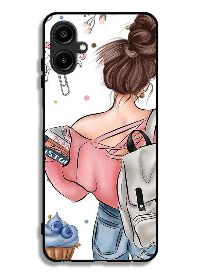 Covernex Samsung Galaxy A06 4G Protective Case Cover Books In Girl Hand Art - Image 1