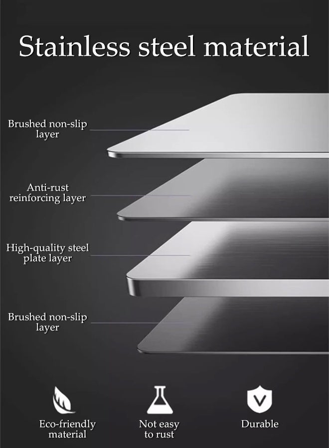 DUNISO Stainless Steel Splash Guard,Foldable Oil Splatter Guard,Nonstick Insulation Baffle,Stable and Durable, Splash Proof and Rust Proof,for Stove & Countertop(Height 40CM, Depth 40CM) - Image 4