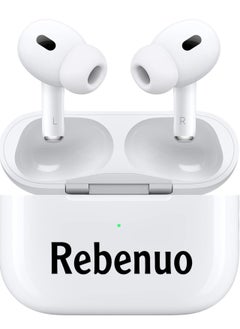 Rebenuo True Wireless Bluetooth Earpods Headset with Wireless Charging (White MODEL RCP60