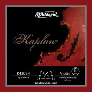 D'Addario Kaplan Golden Spiral Solo Violin String - Single E String - K420B-1 - Violin Strings - 4/4 Scale, Light Tension, Ball End - pzsku/Z71104DAD397A9AE88DF8Z/45/1749374209/586919cf-f269-47a3-a9e1-c4bcc12fc88e
