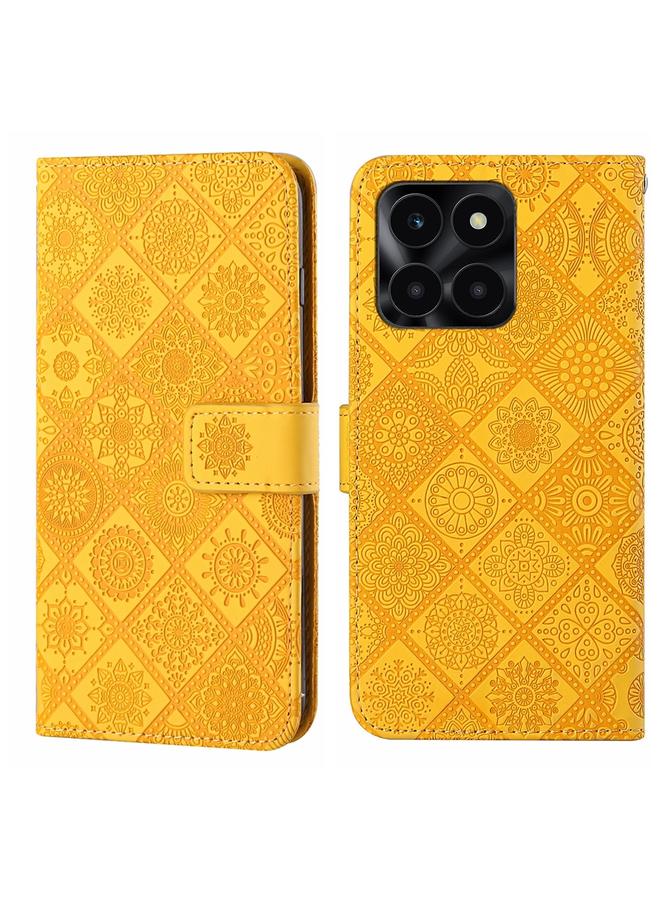 S-TOP Case For Honor X6a / X6b Ethnic Style Embossed Pattern Leather Phone Case - Image 1
