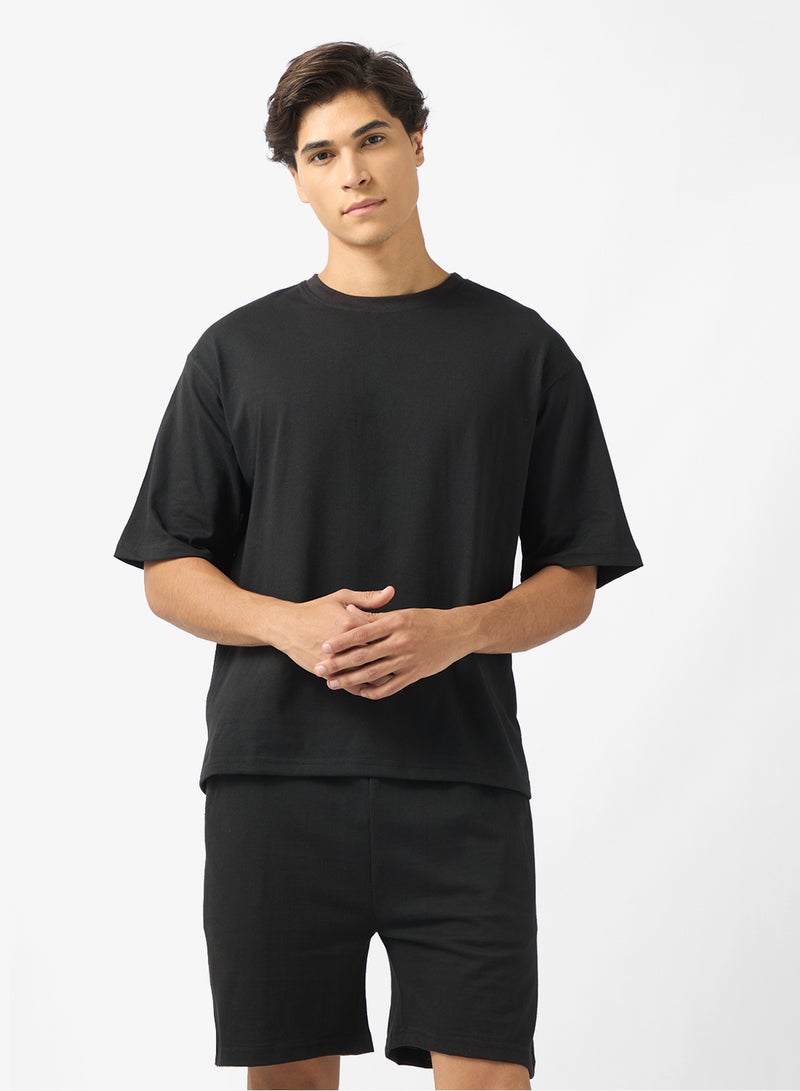 سفنتي فايف طقم بيجامة تي شيرت وشورت - Image 3