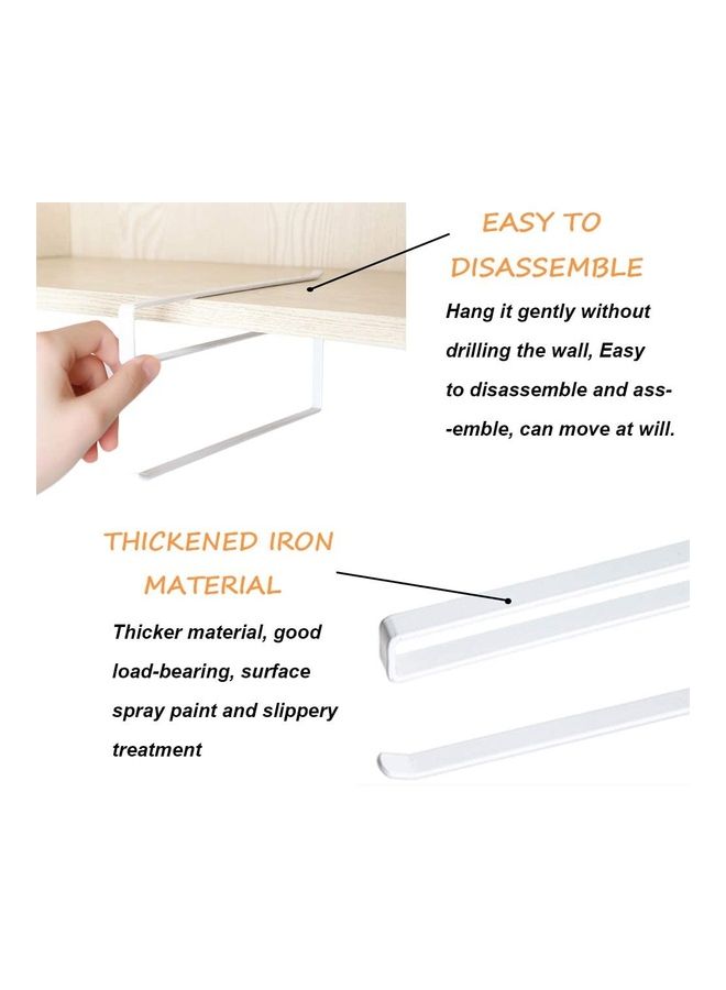 Paper Towel Rack Roll Support White 26 x 1.2 10.8cm  - Image 4