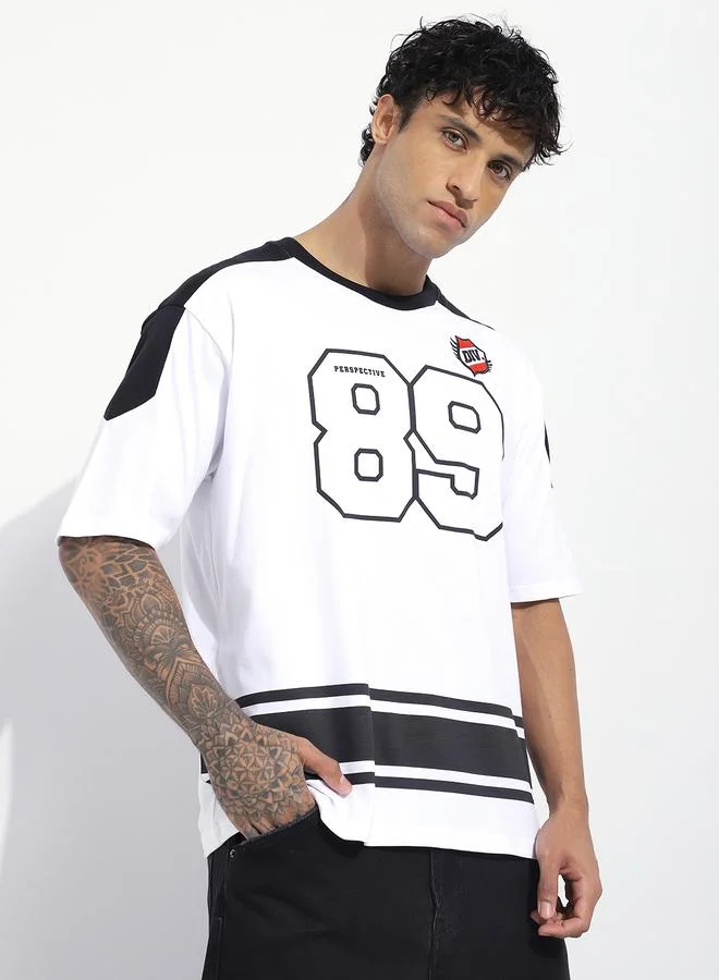 Difference of Opinion Men Oversized Short Sleeve Printed T-Shirt