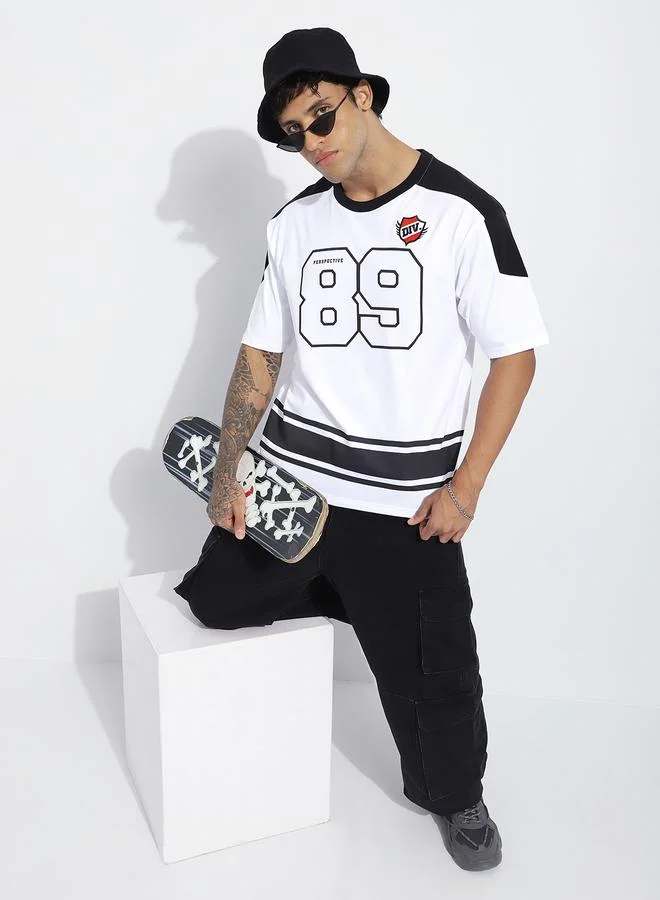 Difference of Opinion Men Oversized Short Sleeve Printed T-Shirt