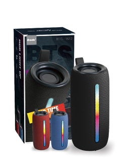 Brodu Portable Bluetooth Speaker, Wireless Waterproof Stereo with FM Radio/USB Charging/RGB Flash, Bass Boost, HD Sound for Outdoor, Travel, and Home Use Red  - Image 5
