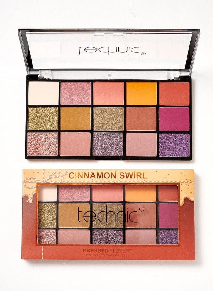 Technic Cinnamon Swirl Pressed Pigment eyeshadow Palette - Image 1