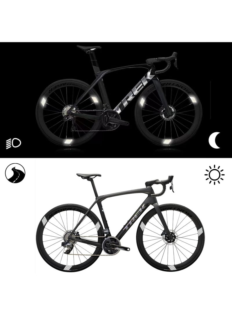 Barakah 42Pcs Reflective Stickers Kit - Night Visibility Adhesive Stickers, Waterproof Safety Warning Decals, Outdoor Safety Warning Reflective Stickers for Helmet, Bicycle, Car & Stroller - Image 2