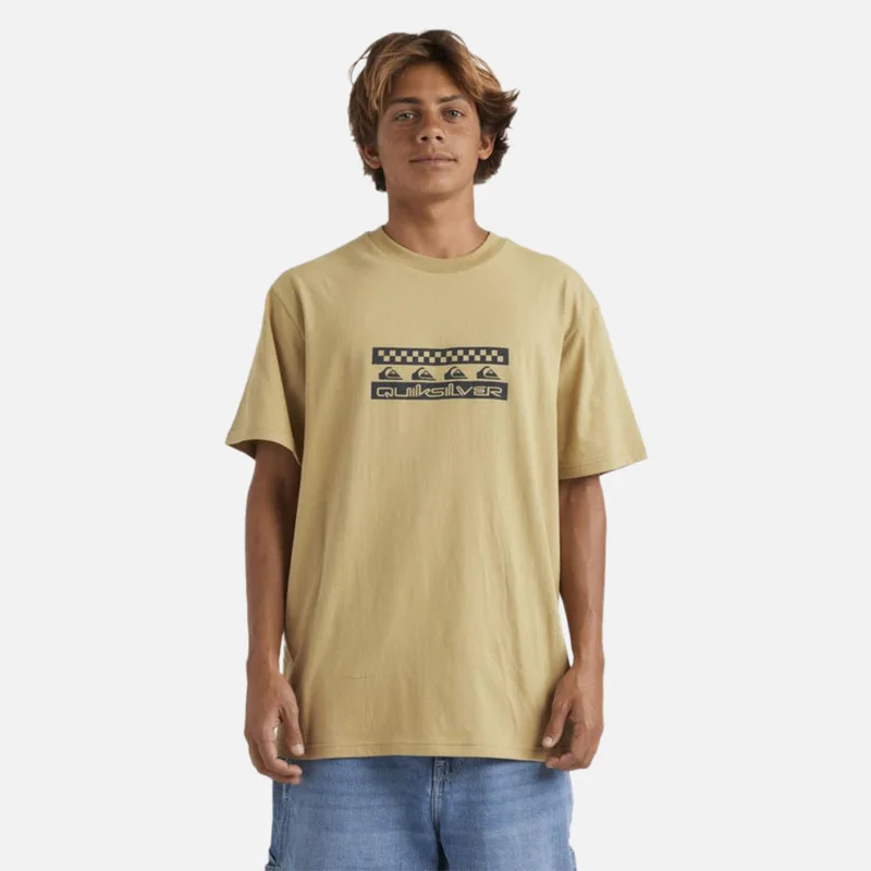 كويك سيلفر Comp Check Short Sleeve T-Shirt - Men