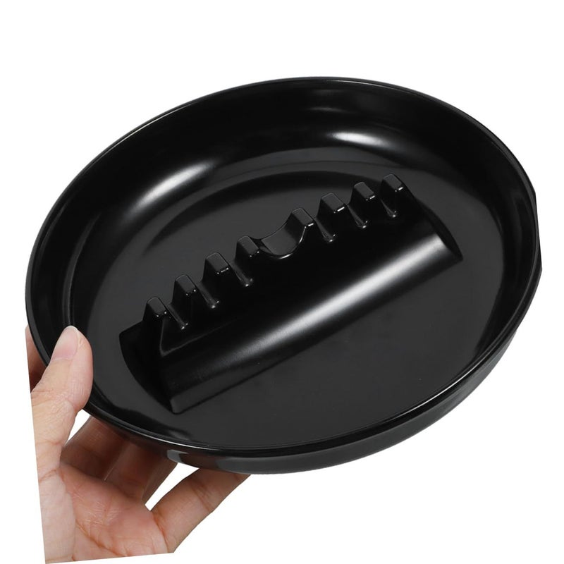 2pcs Thickened Round Car Ashtray Smokeless Automotive Lid Ashtray Accessories Black - Image 4