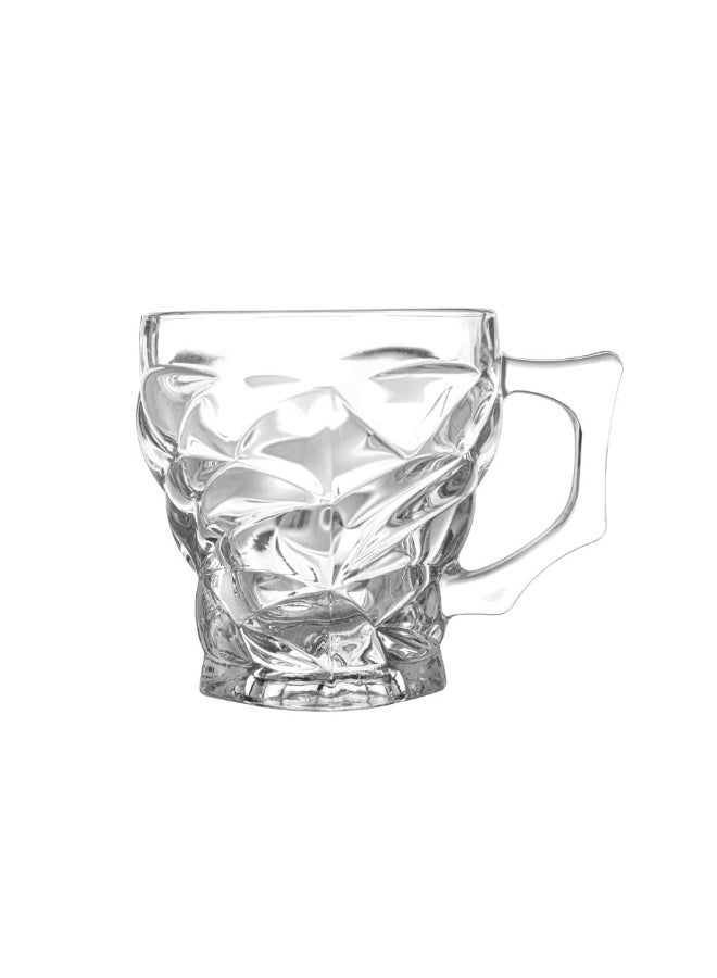 Mondo 6-Piece Bugatti Cup Set (200 ml) - Elegant Serveware for Modern Dining, Premium Glass Cups, Ideal for Coffee and Tea - Stylish Tableware Collection