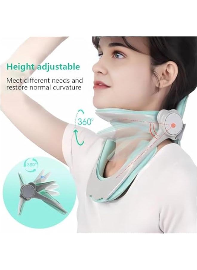 Arabest Neck Brace Adjustable Neck Traction Device for Neck Pain and Support,Neck Stretcher Cervical Traction Neck Hump Corrector to Correct Forward Head Posture,Upgrade 360° ​​Adjustment.  - Image 3