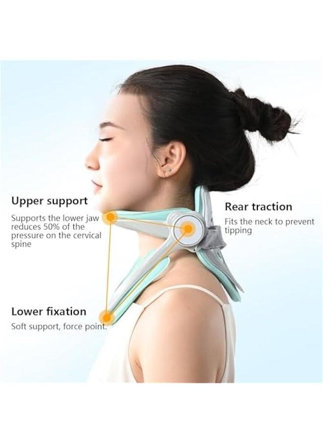 Arabest Neck Brace Adjustable Neck Traction Device for Neck Pain and Support,Neck Stretcher Cervical Traction Neck Hump Corrector to Correct Forward Head Posture,Upgrade 360° ​​Adjustment.  - Image 5