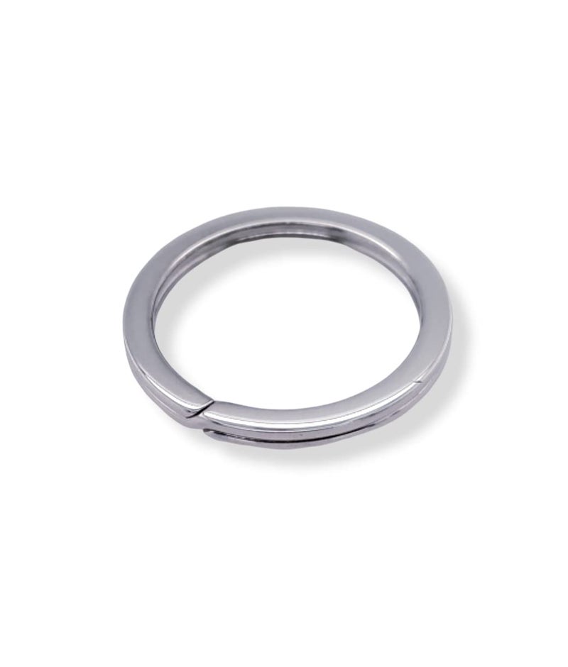 Craft Wire 925 Sterling Silver Flat Wire Split Key Ring Keychain Key Tag 28MM OD 228MM ID by CRAFT WIRE 