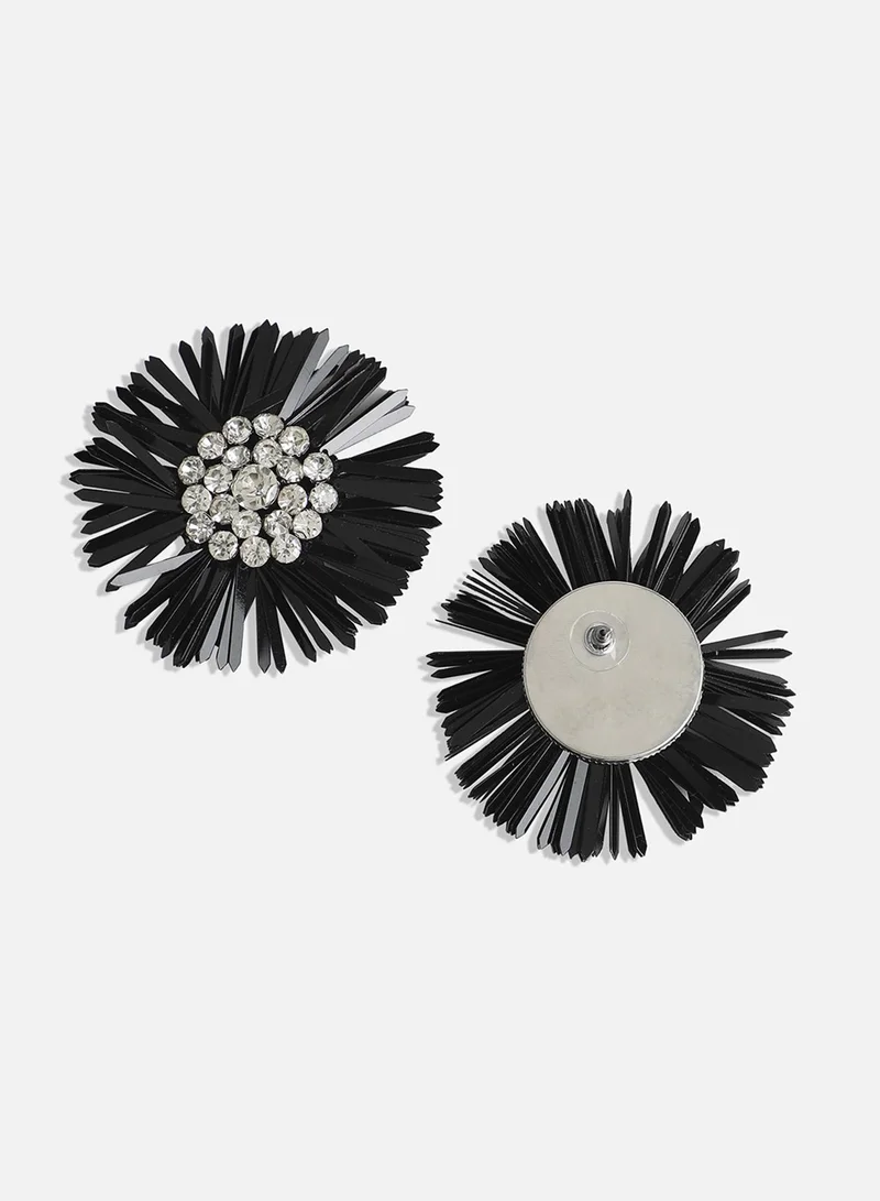 سوهي Floral Stone Artificial Stud Earring Jewellery