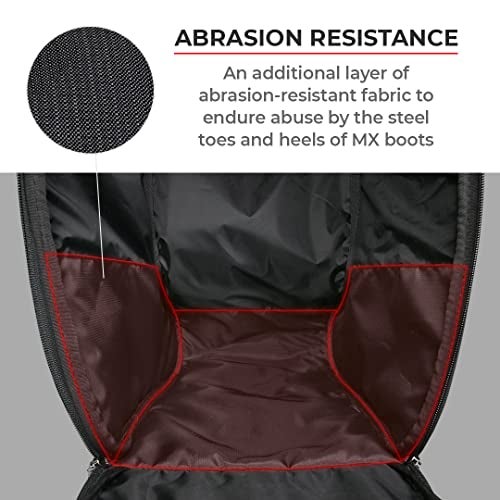 ViaTerra Boot Bag/Shoe Travel Bag for Motorcycle Riding Boots | Available in 2 Sizes | Compatible for Motocross Knee high Boots (Large) - Image 4