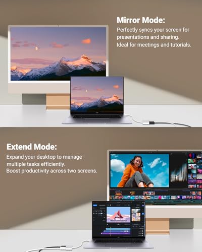 Microwoo USB C to HDMI Adapter, Type C to 4K HDMI Adapter with 100W PD Multiport Digital AV Converter for MacBook Pro/air, iPad Pro/air, iPhone 15/16/17, Tablets, Switch and More USB-C Devices - Image 4