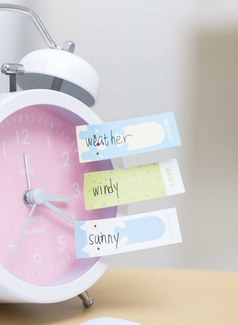 Deli 150 قطعة علامات فهرسة بتصاميم مطبوعة متعددة الألوان - Image 3