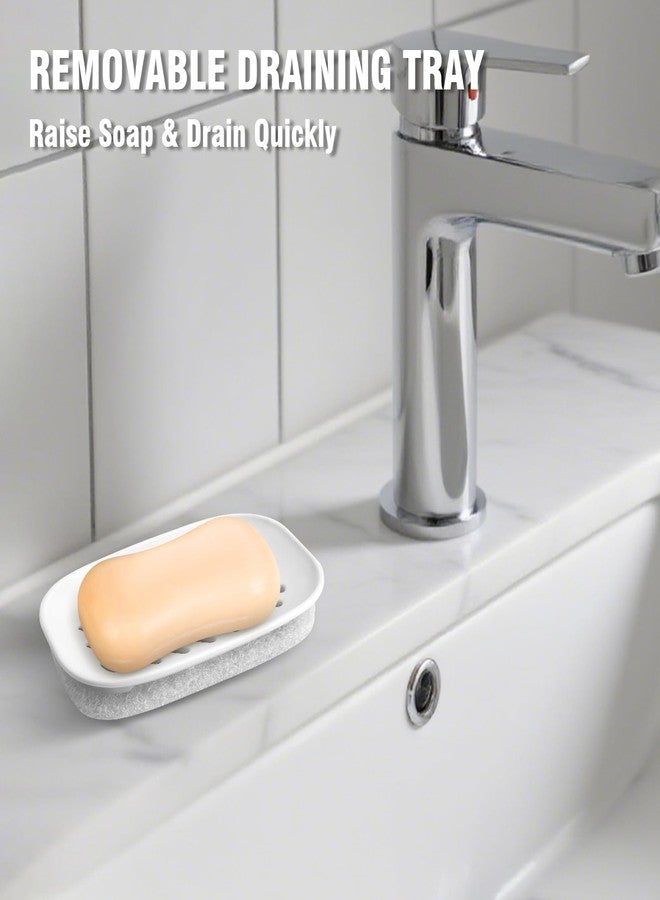 EQUNROY Cute Travel Soap Case (2-Pack) - Transparent Leak-Proof Soap Container with Absorbent Sponge & Stickers, Portable Bar Soap Holder for Bathroom, Gym, Camping, School, Vacation (White) - Image 4