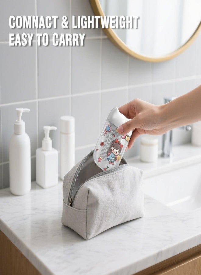 EQUNROY Cute Travel Soap Case (2-Pack) - Transparent Leak-Proof Soap Container with Absorbent Sponge & Stickers, Portable Bar Soap Holder for Bathroom, Gym, Camping, School, Vacation (White) - Image 5