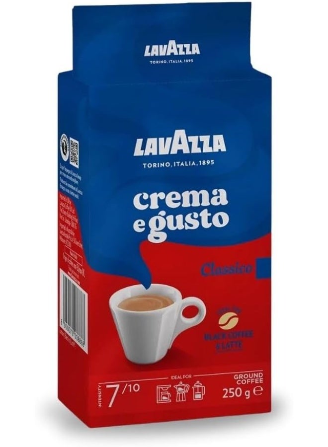 Lavazza Crema E Gusto Classico Ground Coffee 250grams - Image 2