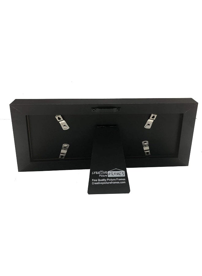 Creative Picture Frames 4x9bkb Black First Dollar Frame with Black Matting Easel Stand and Wall Hanger Included - Image 5