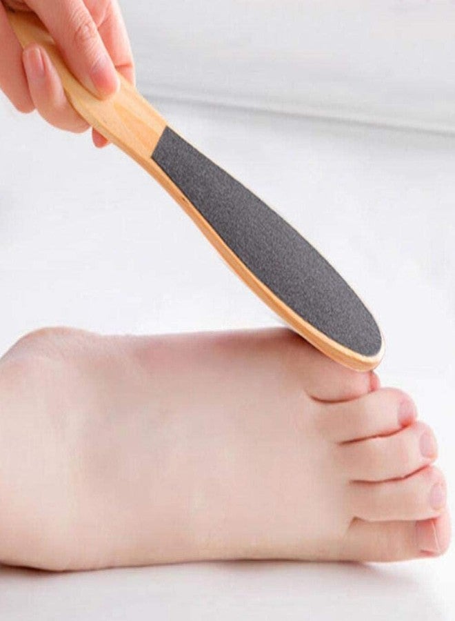 Boulevar Dual Sided Wooden Foot Scraper Hard & Dead Skin Callus Remover Pedicure Tools (Pack of 1) - Image 5