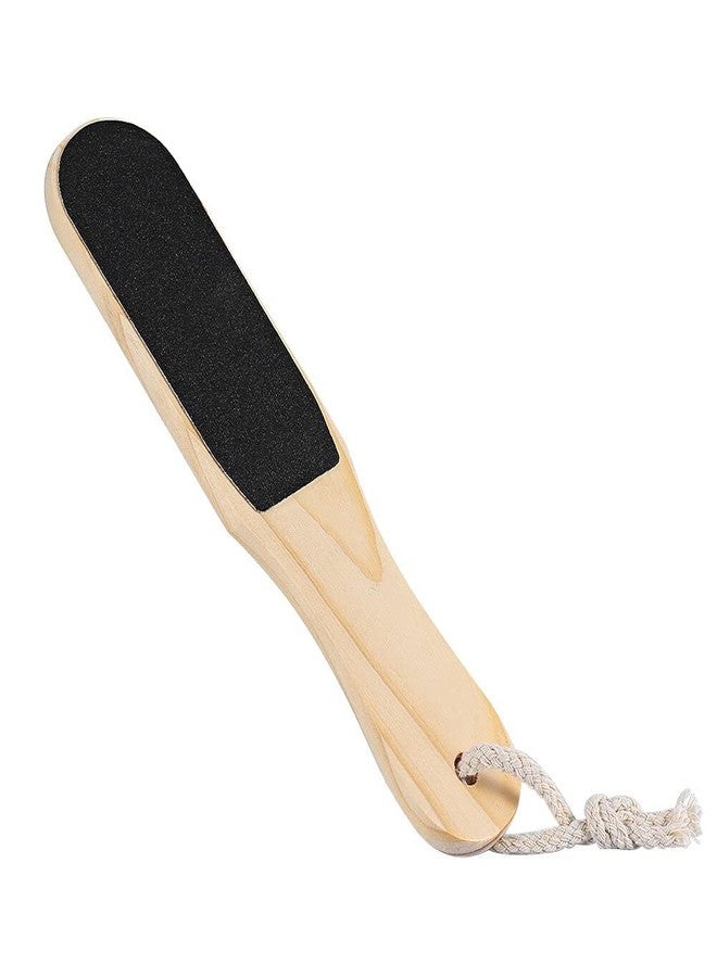 Boulevar Dual Sided Wooden Foot Scraper Hard & Dead Skin Callus Remover Pedicure Tools (Pack of 1) - Image 1