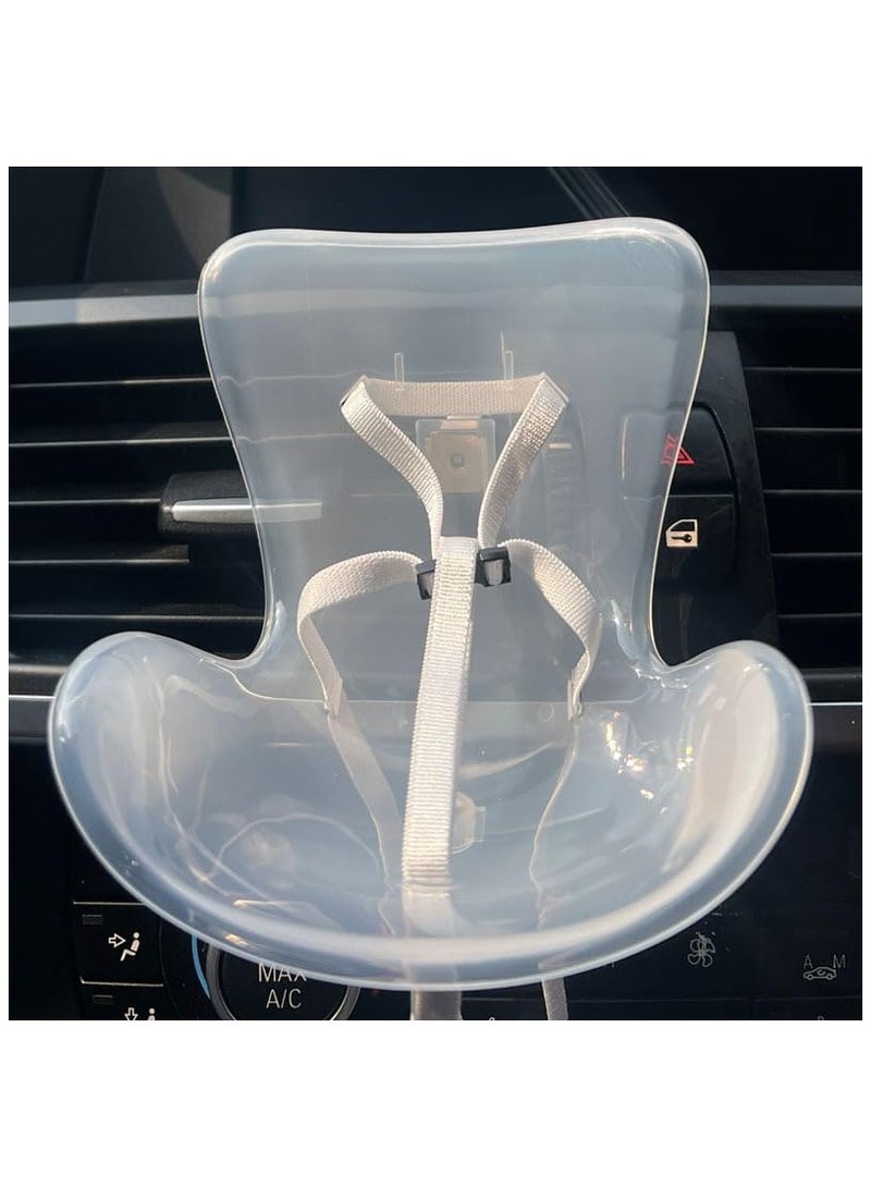 Doll car seat Compatible with Labubu, Vent Clip for 10-17cm Blind Box Toys, Secure Doll Seat with Adjustable Safety Strap & Airflow-Friendly Design, Car Decor (Doll Not Included)  - Image 1