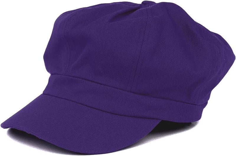 Armycrew Women's Lightweight 100% Cotton Soft Fit Newsboy Cap with Elastic Back - Image 1