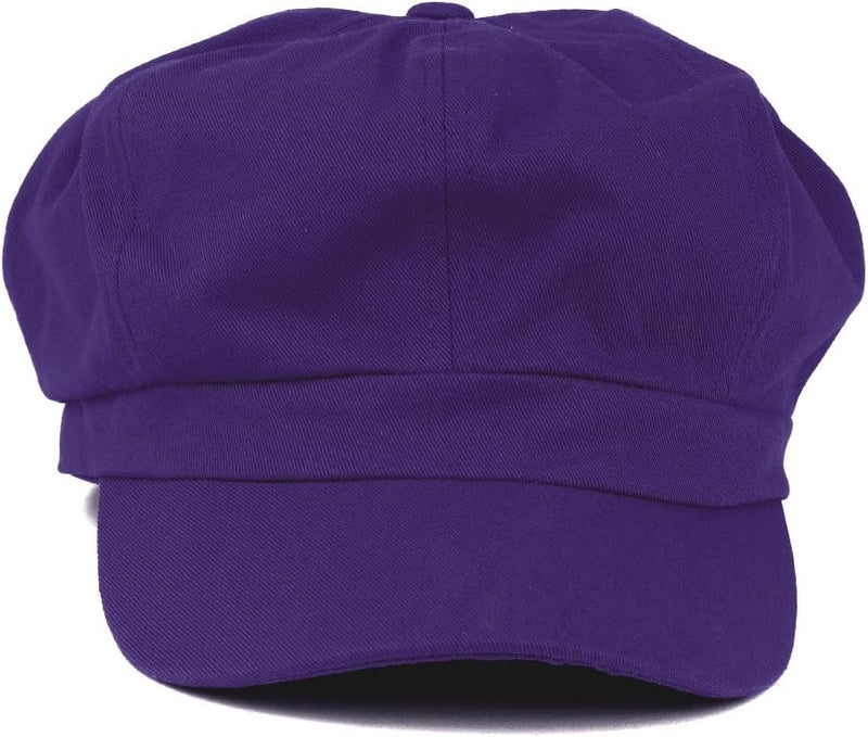 Armycrew Women's Lightweight 100% Cotton Soft Fit Newsboy Cap with Elastic Back - Image 2