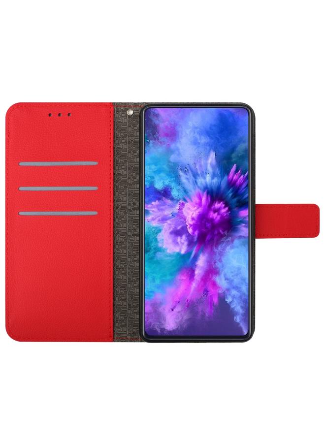 S-TOP Case For Realme C63 4G Global/ C61 Rhombic Grid Texture Leather Phone Case - Image 3