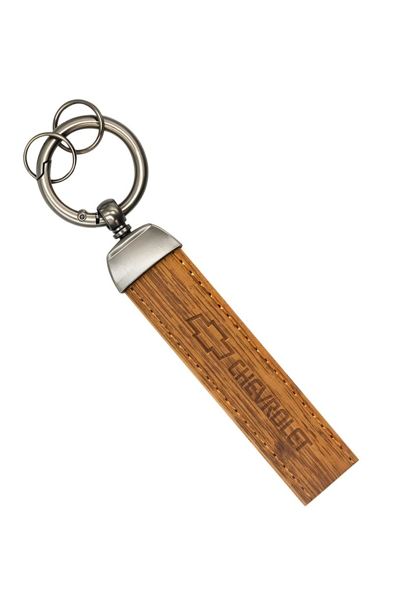 Chevrolet Premium CHEVROLET Car Key Chain with Metal Ring and PU Leather Strap - Elegant and Durable  - Image 1