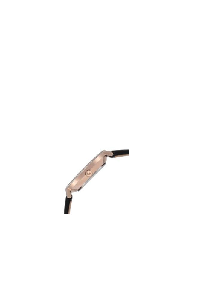 ESPRIT Women's Watch with Rose Gold Stainless Steel Case and Black Leather Band - Image 5